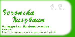 veronika nuszbaum business card